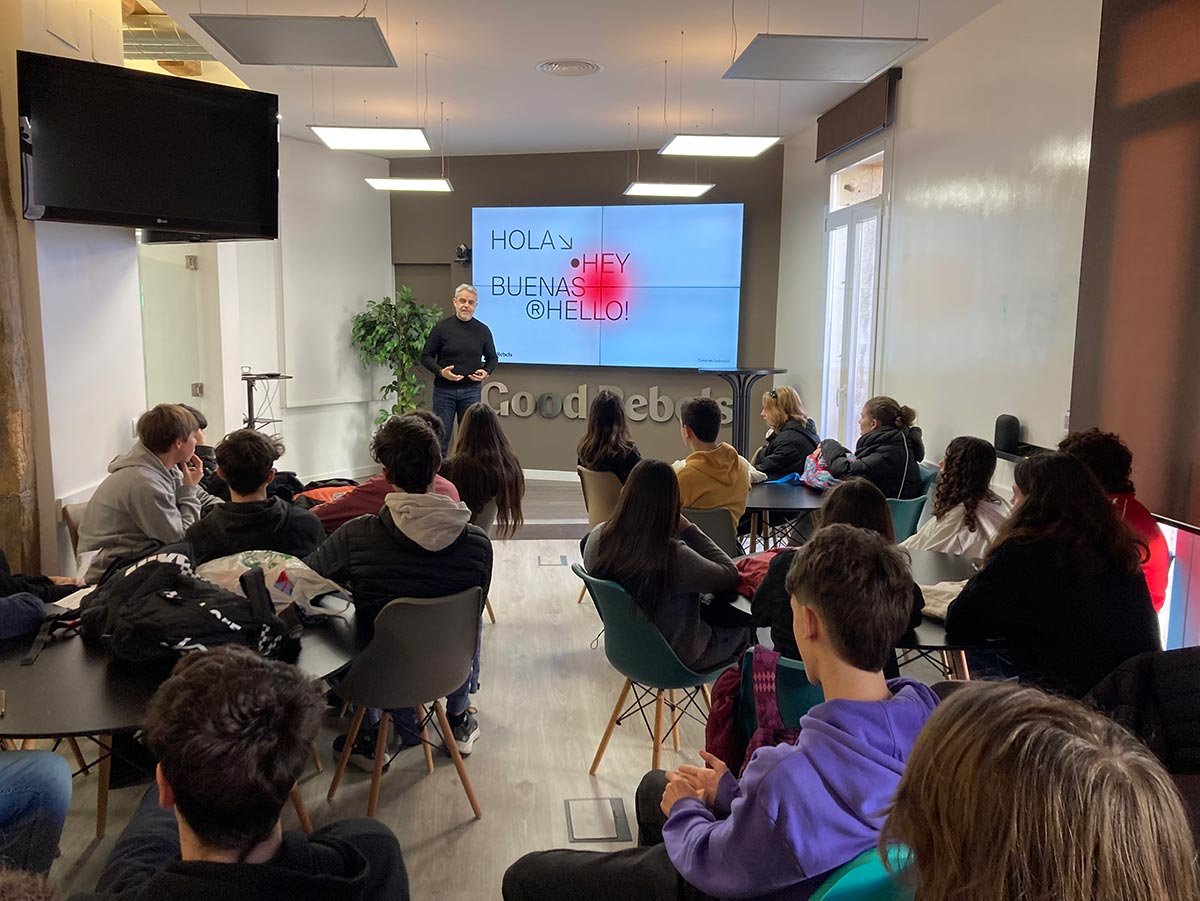 Estudiantes del IES Ramiro de Maeztu visitan la sede de Good Rebels